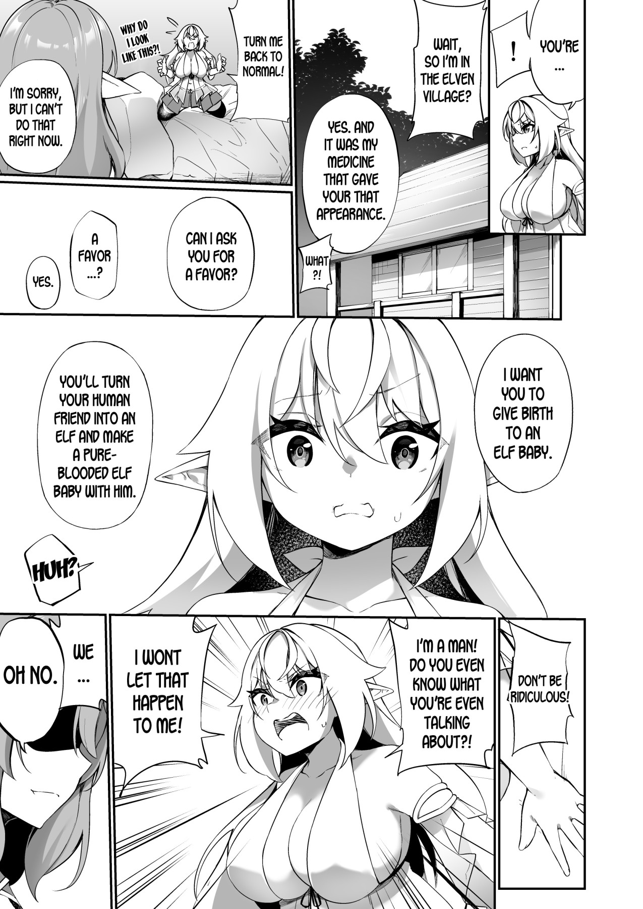 Hentai Manga Comic-A Story Where I Got Transformed From An Adventurer (Male) Into An Elf (Female) and Fucked By My Best Friend-Read-14